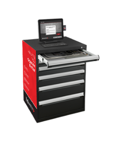 Industrial drawer vending machine cabinet option