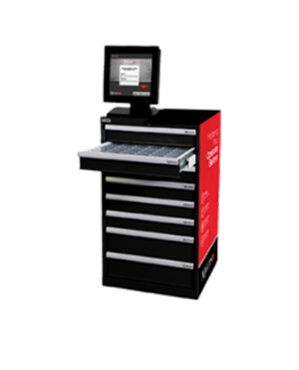 Industrial scale vending machine for job site supplies
