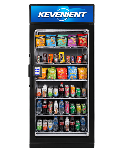 Smart vending machine with branded digital display