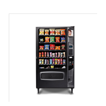 Traditional snack vending machine option
