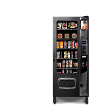 Traditional vending machine lineup