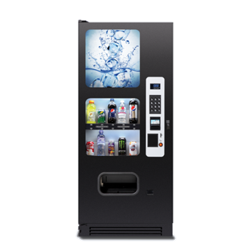 Traditional vending machine with matching transparent background
