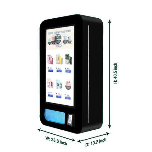 Slim wall tin lift vape vending machine